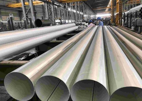 Quality  Polished Stainless Steel Pipe Tubing Round For Gas Pipeline / Building factory