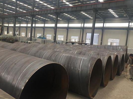 Large Diameter Spiral Welded Steel Pipe 219mm - 3500mm OD High Impact Strength