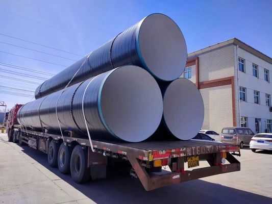 ASTM A252 SSAW Steel Pipe 3.2mm - 25.4mm For Bridge / Port Constructions