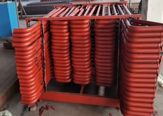 Red ASTM A106 Gr B Pipe Round High Pressure Boiler Steel Tube ST44