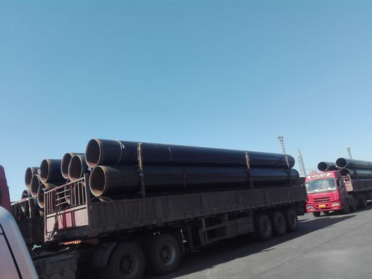 Spiral LSAW Steel Pipe Length Customized For Piling Project