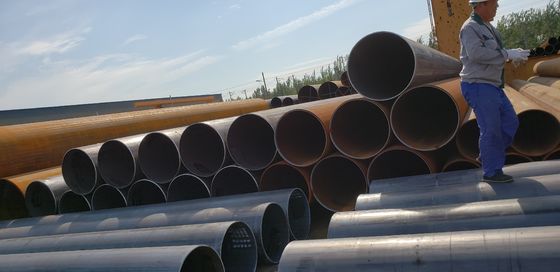 ASTM A53 Grade B LSAW Steel Pipe 28 Inch Large Diameter For Building Materials