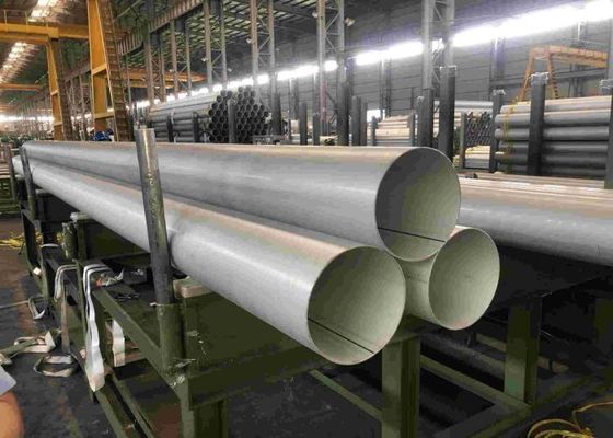Polished Stainless Steel Pipe Tubing Round For Gas Pipeline / Building