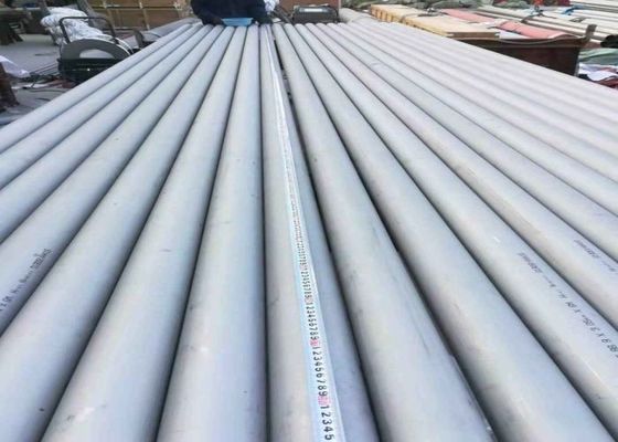 Polished Stainless Steel Pipe Tubing Round For Gas Pipeline / Building