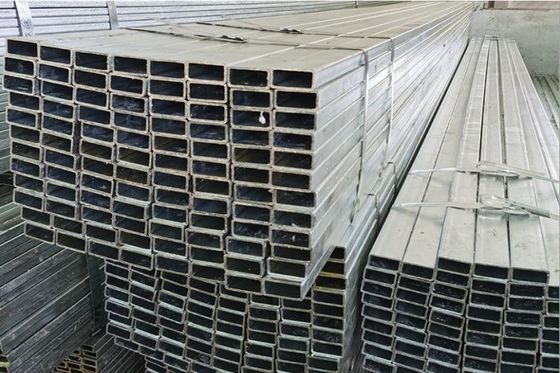 MS Galvanized Square And Rectangular Steel Pipe 0.8 - 20mm Thickness