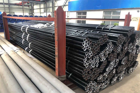 Steel Tube Punching Bending Service ASTM A106 Hot Rolled Black Color Tube