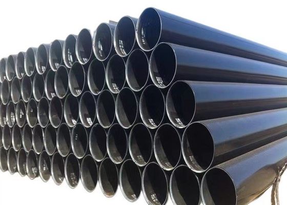 Structural And Construction Electrogas Welded Steel Pipe with Black Painting