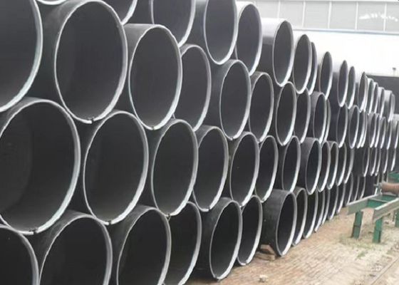 Structural And Construction Electrogas Welded Steel Pipe with Black Painting