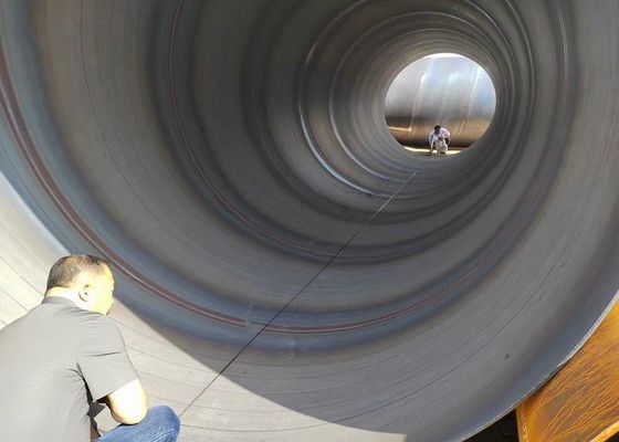 Spiral Submerged Arc Welding Steel Pipe For Scaffolding ASTM A252/A53 Standard Wide Diameter Range