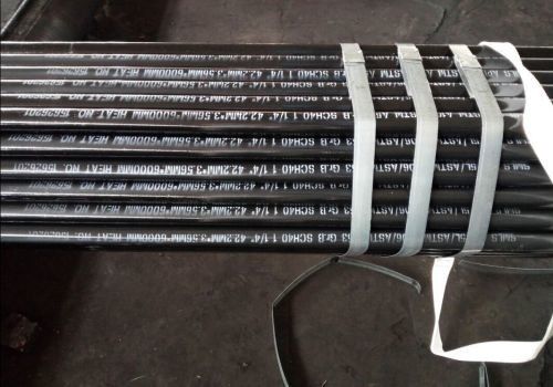 ASTM A53 Grade B ERW Steel Pipe With Black Painting