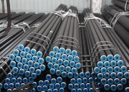 Facing End Treatment Heat Exchanger Tube Black Painted With DIN Certification