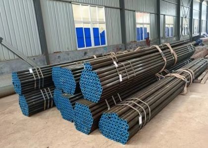 Facing End Treatment Heat Exchanger Tube Black Painted With DIN Certification