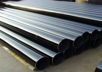 ASTM A53 Black Painted Longitudinally Welded Beveled Steel Pipe 21.3mm-660mm OD