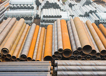 SSAW Welded Non Secondary Carbon Steel Pipes For Heavy Duty Construction