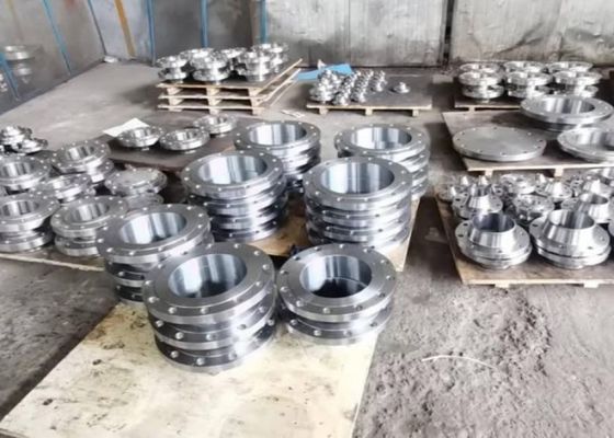 DIN Standard Steel Slip On Flange With Threaded Connection And High Durability
