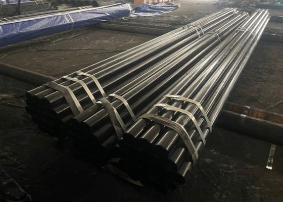 GB/T8162 Standard Seamless Steel Pipe With Black Painting And ±10% Tolerance Hot Rolled Production Process