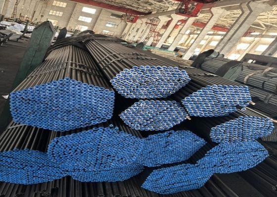 GB/T8162 Standard Seamless Steel Pipe With Black Painting And ±10% Tolerance Hot Rolled Production Process