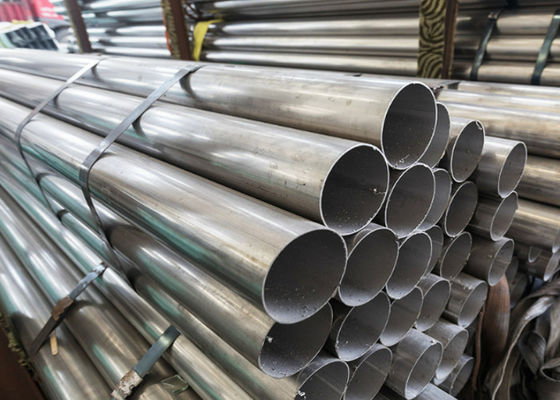 12M, 6m ERW Steel Pipe with Cold Rolled / Hot Rolled Technique