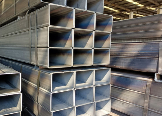 6.4M Length Galvanized Steel Welded Pipe Bare Surface Finish for Frequency Welding