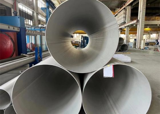Stainless LSAW Steel Pipe For Longitudinal Welded Line Heavy-Duty Construction