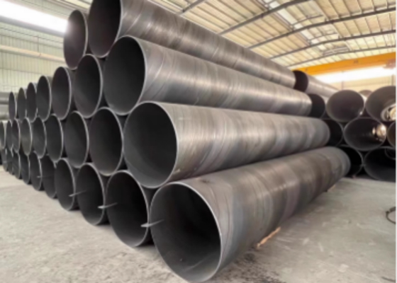 SSAW Steel Pipe 5mm-25.4mm Wall Thickness for Construction and Liquid Delivery