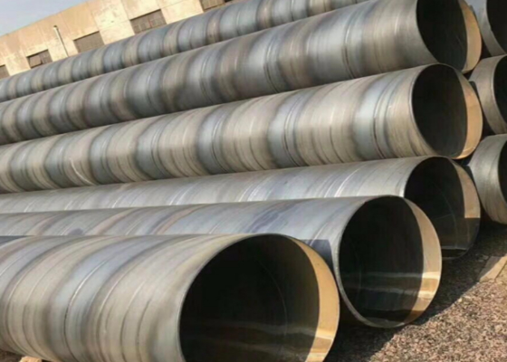 JIS Standard SSAW Steel Pipe 5mm-25.4mm Wall Thickness for Oil and Construction
