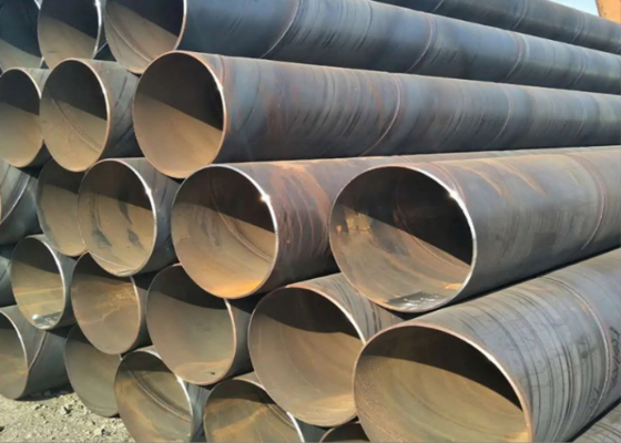SSAW Steel Pipe for Bridge Construction 5mm-25.4mm Wall Thickness