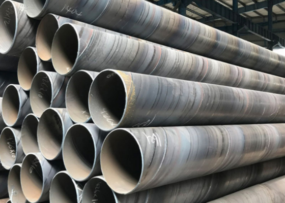 6M 12M Carbon SSAW Steel Pipes for Construction and Oil Delivery